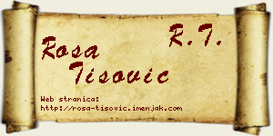 Rosa Tišović vizit kartica